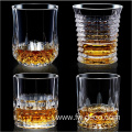 Wholesale creative custom embossed clear water glass cup